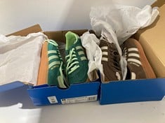 Lot 96  
            BIRMINGHAM SR111 - PARCEL DELIVERY ONLY 

                
2 X ADIDAS HANDBALL SPECIAL W TRAINERS TO INCLUDE SIZE 6.5 & 4.5.