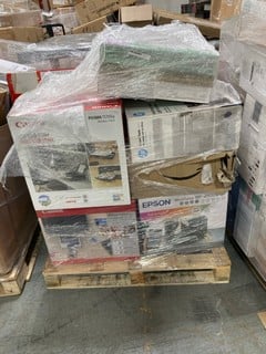 Lot 100  
            Chesterfield Tech - Collection or Optional Delivery Available 

                
PALLET OF ASSORTED PRINTERS. [JPTC86627] (LOCATION: TECH) (KERBSIDE PALLET DELIVERY)