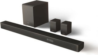 Lot 21  
            Chesterfield Tech - Collection or Optional Delivery Available 

                
HISENSE AX5100G SOUND BAR & SUBWOOFER (ORIGINAL RRP - £169.00) IN BLACK. (WITH BO...