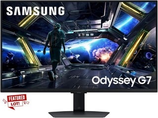 Lot 4  
            Chesterfield Tech - Collection or Optional Delivery Available 

                
SAMSUNG ODYSSEY G7 MONITOR (ORIGINAL RRP - £479): MODEL NO LS32DG702EUXXU (WITH B...