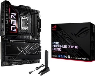 Lot 104  
            Chesterfield Tech - Parcel Delivery Only 

                
ASUS INTEL ROG MAXIMUS Z890 HERO ATX MOTHERBOARD (ORIGINAL RRP - £589.99) IN BLAC...