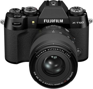 Lot 149  
            Chesterfield Tech - Parcel Delivery Only 

                
FUJIFILM X-T50 BLACK WITH XF16-50MM CAMERA (ORIGINAL RRP - £1649) IN BLACK. (WITH...