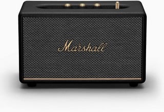 Lot 75  
            Chesterfield Tech - Parcel Delivery Only 

                
MARSHALL ACTON III SPEAKER (ORIGINAL RRP - £259.99) IN BLACK. (WITH BOX (V8QZ7)) ...