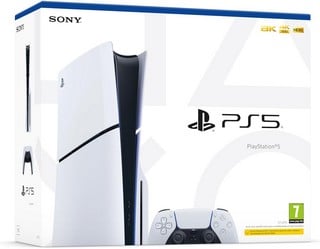Lot 95  
            Chesterfield Tech - Parcel Delivery Only 

                
SONY PLAYSTATION 5 SLIM DISC GAMES CONSOLE (ORIGINAL RRP - £479.99) IN WHITE. [JP...
