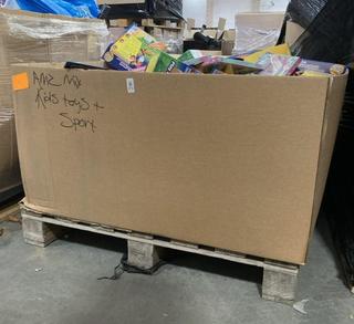Lot 213  
            Chesterfield SR40 - Collection or Optional Delivery Available 

                
PALLET OF ASSORTED ITEMS TO INCLUDE STAY ACTIVE KICKER BALL (LOCATION: A3)