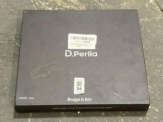 Lot 24  
            Chesterfield SR40 - Collection Only 

                
D.PERLLA 8 PCS KNIFE SET MODEL: K3-8 (18+) (COLLECTION ONLY) (LOCATION: B4)