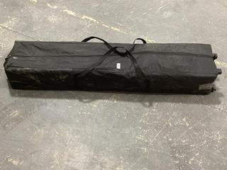 Lot 27  
            Chesterfield SR40 - Collection or Optional Delivery Available 

                
ALL SEASONS POP UP GAZEBO IN BLACK/WHITE (LOCATION: B4)