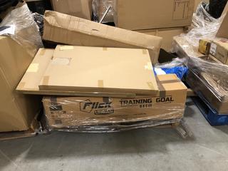 Lot 289  
            Chesterfield SR40 - Collection or Optional Delivery Available 

                
PALLET OF ASSORTED ITEMS TO INCLUDE 8 X 6FT FOOTBALL GOAL (LOCATION: SR42)