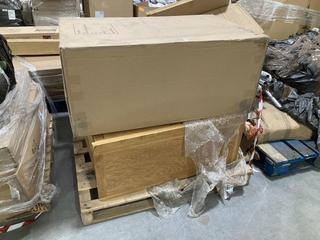 Lot 294  
            Chesterfield SR40 - Collection or Optional Delivery Available 

                
PALLET OF ASSORTED ITEMS TO INCLUDE NEW CONSTANCE DINING CHAIR PAIR IN OAK (LOCAT...