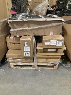 Lot 305  
            Chesterfield SR40 - Collection or Optional Delivery Available 

                
PALLET OF ASSORTED ITEMS TO INCLUDE FABRIC CHEST OF DRAWERS (LOCATION: SR42)