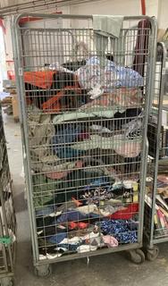 Lot 34  
            Chesterfield SR40 - Collection Only 

                
CAGE OF ASSORTED CLOTHING TO INCLUDE BEANIE IN BLACK (COLLECTION ONLY) (CAGE NOT ...