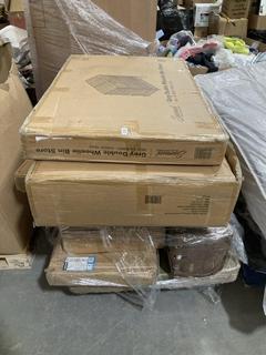 Lot 351  
            Chesterfield SR40 - Collection or Optional Delivery Available 

                
PALLET OF ASSORTED ITEMS TO INCLUDE GREY DOUBLE WHEELIE BIN STORE (LOCATION: SR42)