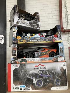 Lot 396  
            Chesterfield SR40 - Collection or Optional Delivery Available 

                
3 X ASSORTED ITEMS TO INCLUDE STREET RACER R/C CAR (LOCATION: B RACKING )