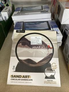 Lot 401  
            Chesterfield SR40 - Collection or Optional Delivery Available 

                
8 X ASSORTED ITEMS TO INCLUDE CIRCULAR SAND ART (LOCATION: B RACKING )