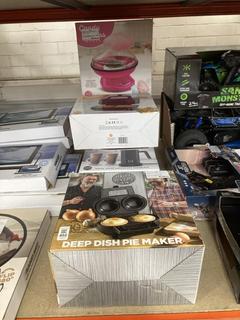 Lot 402  
            Chesterfield SR40 - Collection or Optional Delivery Available 

                
8 X ASSORTED ITEMS TO INCLUDE DEEP DISH PIE MAKER (LOCATION: B RACKING )