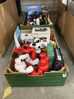 Lot 405  
            Chesterfield SR40 - Collection or Optional Delivery Available 

                
2 X BOX OF ASSORTED ITEMS TO INCLUDE FLYING GLOBE (LOCATION: B RACKING )