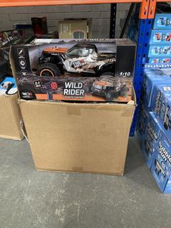 Lot 407  
            Chesterfield SR40 - Collection or Optional Delivery Available 

                
BOX OF ASSORTED ITEMS TO INCLUDE WILD RIDER RC CAR (LOCATION: B RACKING )