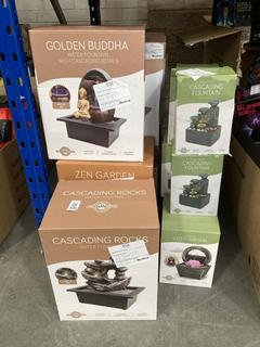 Lot 429  
            Chesterfield SR40 - Collection or Optional Delivery Available 

                
16 X ASSORTED ITEMS TO INCLUDE CASCADING ROCKS WATER FOUNTAIN (LOCATION: B RACKING )