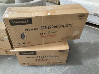 Lot 42  
            Chesterfield SR40 - Collection or Optional Delivery Available 

                
YAHEETECH DINING CHAIRS IN DARK GREY 2PCS TO INCLUDE YAHEETECH LIFT UP COFFEE TAB...