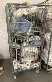 Lot 43  
            Chesterfield SR40 - Collection Only 

                
CAGE OF ASSORTED TOILET ROLL TO INCLUDE PHOENIX LAVENDER TOILET TISSUE 12 ROLLS (...