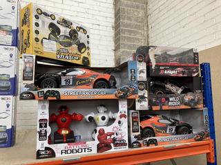 Lot 444  
            Chesterfield SR40 - Collection or Optional Delivery Available 

                
8 X ASSORTED ITEMS TO INCLUDE STREET RACER R/C CAR (LOCATION: B RACKING )