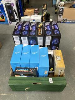 Lot 450  
            Chesterfield SR40 - Collection or Optional Delivery Available 

                
2 X BOX OF ASSORTED ITEMS TO INCLUDE MOTION CONTROL UFO (LOCATION: B RACKING )