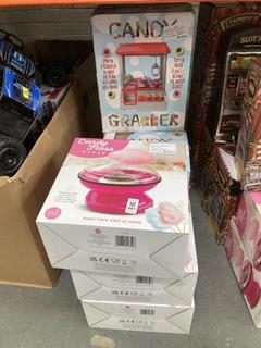 Lot 481  
            Chesterfield SR40 - Collection or Optional Delivery Available 

                
8 X ASSORTED ITEMS TO INCLUDE CANDY FLOSS MAKER (LOCATION: B RACKING )