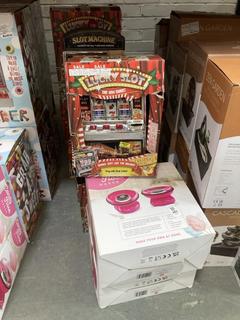 Lot 482  
            Chesterfield SR40 - Collection or Optional Delivery Available 

                
8 X ASSORTED ITEMS TO INCLUDE CANDY FLOSS MAKER (LOCATION: B RACKING )