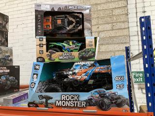 Lot 485  
            Chesterfield SR40 - Collection or Optional Delivery Available 

                
3 X ASSORTED ITEMS TO INCLUDE ROCK MONSTER R/C CAR (LOCATION: B RACKING )