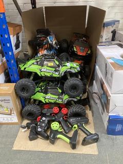 Lot 490  
            Chesterfield SR40 - Collection or Optional Delivery Available 

                
BOX OF ASSORTED ITEMS TO INCLUDE R/C MONSTER TRUCK (LOCATION: B RACKING )