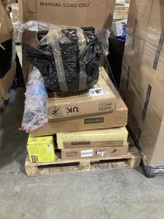 Lot 504  
            Chesterfield SR40 - Collection or Optional Delivery Available 

                
PALLET OF ASSORTED ITEMS TO INCLUDE ROSLYN 2 SEATER DINING SET (LOCATION: SR42)