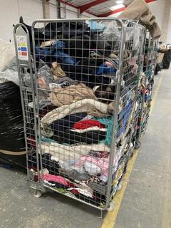 Lot 51  
            Chesterfield SR40 - Collection Only 

                
CAGE OF ASSORTED CLOTHING TO INCLUDE BRAKEBURN BETSY SHIRT DRESS IN BLUE SIZE UK ...