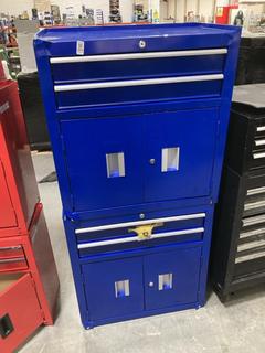 Lot 644  
            Chesterfield SR40 - Collection or Optional Delivery Available 

                
2 X 2 DRAWER 2 DOOR TOOL CHESTS IN BLUE (LOCATION: B6)