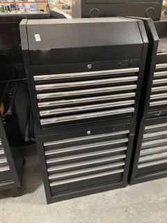 Lot 646  
            Chesterfield SR40 - Collection or Optional Delivery Available 

                
6 DRAWER TOOL CHEST IN BLACK TO INCLUDE 6 DRAWER TOP TOOL CHEST IN BLACK (LOCATIO...