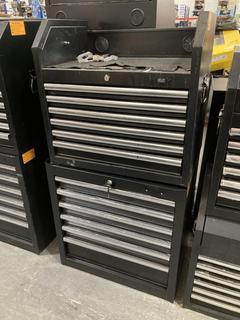 Lot 647  
            Chesterfield SR40 - Collection or Optional Delivery Available 

                
6 DRAWER TOOL CHEST IN BLACK TO INCLUDE 6 DRAWER TOP TOOL CHEST IN BLACK (LOCATIO...