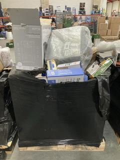 Lot 656  
            Chesterfield SR40 - Collection or Optional Delivery Available 

                
PALLET OF ASSORTED ITEMS TO INCLUDE LOGIK TV MOUNT (LOCATION: B6)