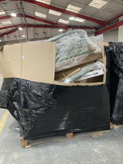 Lot 78  
            Chesterfield SR40 - Collection or Optional Delivery Available 

                
PALLET OF ASSORTED ITEMS TO INCLUDE HANGING EGG CHAIR IN GREEN (LOCATION: B6)