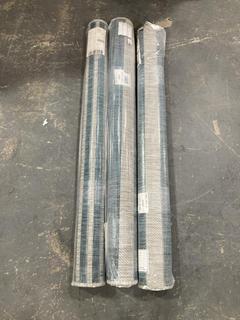 Lot 93  
            Chesterfield SR40 - Collection or Optional Delivery Available 

                
3 X RUGS IN GREY/BLUE SIZE 120 X 180CM (LOCATION: A7)