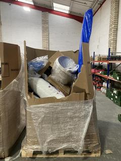 Lot 99  
            Chesterfield SR40 - Collection or Optional Delivery Available 

                
PALLET OF ASSORTED ITEMS TO INCLUDE SINGLE MATTRESS IN WHITE (LOCATION: A7)