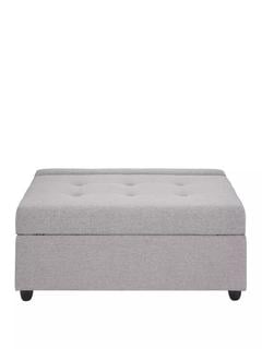 Lot 130  
            Chesterfield SR35 - Collection or Optional Delivery Available 

                
FOOT POUFFE IN LIGHT GREY - ORIGINAL RRP £399 (RUXX4) (LOCATION: SR35)
