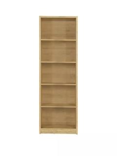 Lot 138  
            Chesterfield SR35 - Collection or Optional Delivery Available 

                
2 X METRO TALL WIDE BOOKCASE IN OAK TOTAL LOT - ORIGINAL RRP £138 (LOCATION: SR25...