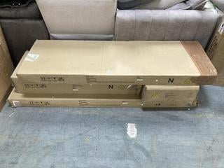 Lot 141  
            Chesterfield SR35 - Collection or Optional Delivery Available 

                
RIO 4 PIECE PACKAGE 3 DOOR WARDROBE, 5 DOOR DRAWER CHEST AND 2 BEDSIDE CHESTS IN ...