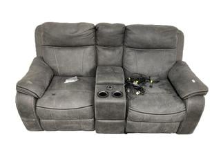 Lot 15  
            Chesterfield SR35 - Collection or Optional Delivery Available 

                
DFS 2 SEATER POWER RECLINER SOFA WITH CONSOLE UNIT IN GRAPHITE GREY - ORIGINAL RR...
