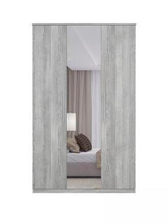 Lot 164  
            Chesterfield SR35 - Collection or Optional Delivery Available 
                
PRAGUE 3 DOOR MIRRORED WARDROBE IN WHITE ASH (BOX 1 OF 3, 2 OF 3 AND 3 OF 3) (2BK...