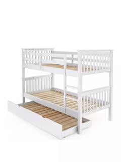 Lot 171  
            Chesterfield SR35 - Collection or Optional Delivery Available 

                
NOVARA BUNK BED IN WHITE ORIGINAL RRP - £369 (LOCATION: SR35) (Q6A4W)