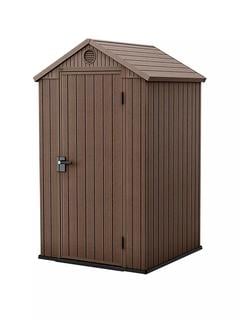 Lot 177  
            Chesterfield SR35 - Collection or Optional Delivery Available 

                
KETER DARWIN 4X4 SHED IN BROWN - ORIGINAL RRP £284 (LOCATION: SR35)