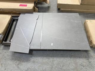 Lot 187  
            Chesterfield SR35 - Collection or Optional Delivery Available 

                
MARBLE EXTENDABLE DINING TABLE IN GREY (DAMAGED END) (LOCATION: SR35)