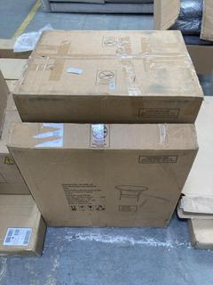 Lot 195  
            Chesterfield SR35 - Collection or Optional Delivery Available 

                
SERENE DINING SET TO INCLUDE TABLE AND CHAIRS IN CREAM AND WHITE - ORIGINAL RRP £...