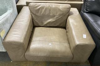 Lot 229  
            Chesterfield SR35 - Collection or Optional Delivery Available 
                
DFS LOW STYLE SINGLE ARM CHAIR FINISHED INA COFFEE/BROWN LEATHER EFFECT (LOCATION...