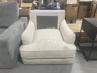 Lot 237  
            Chesterfield SR35 - Collection or Optional Delivery Available 
                
WISTERIA FABRIC ARMCHAIR IN NATURAL - ORIGINAL RRP £139.99 (LOCATION: SALEROOM 35...